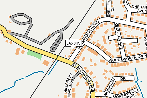 LA5 8HS map - OS OpenMap – Local (Ordnance Survey)