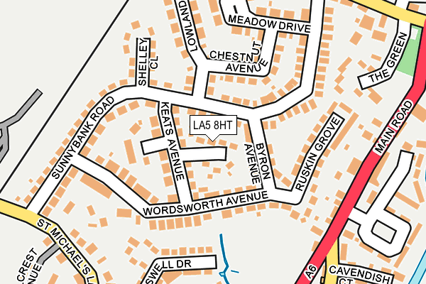 LA5 8HT map - OS OpenMap – Local (Ordnance Survey)