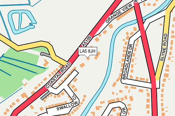 LA5 8JH map - OS OpenMap – Local (Ordnance Survey)