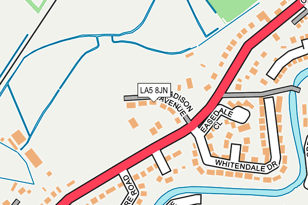LA5 8JN map - OS OpenMap – Local (Ordnance Survey)