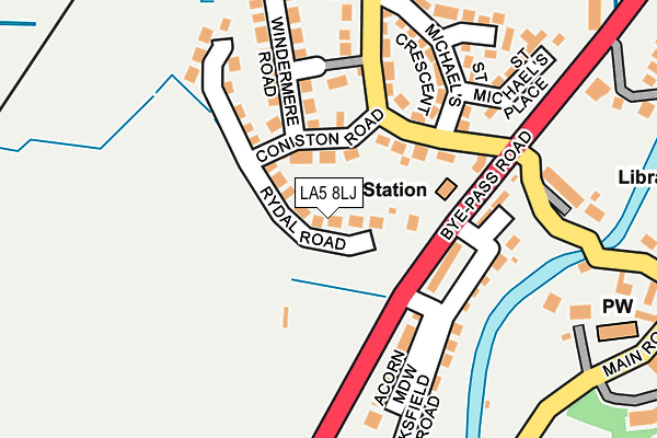LA5 8LJ map - OS OpenMap – Local (Ordnance Survey)