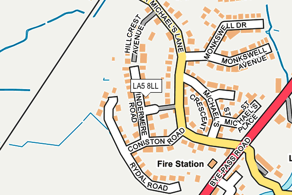 LA5 8LL map - OS OpenMap – Local (Ordnance Survey)