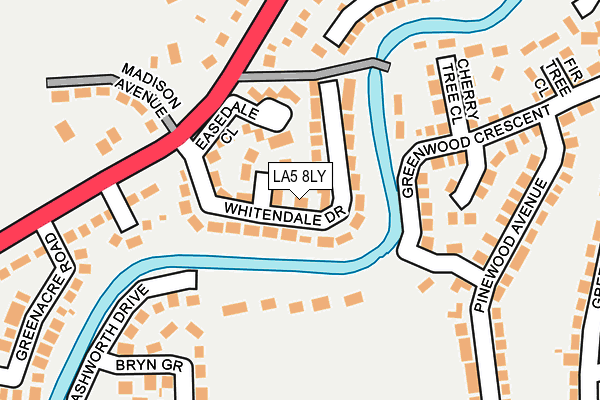 LA5 8LY map - OS OpenMap – Local (Ordnance Survey)