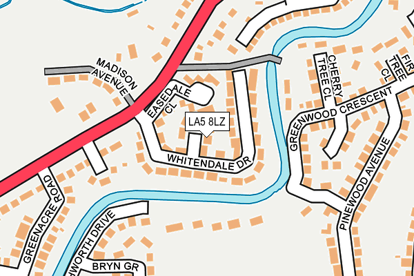 LA5 8LZ map - OS OpenMap – Local (Ordnance Survey)