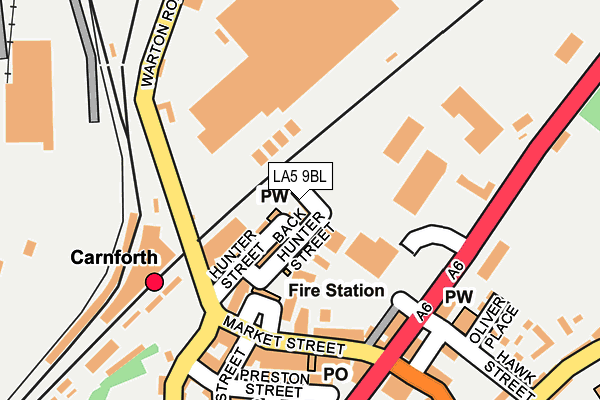 LA5 9BL map - OS OpenMap – Local (Ordnance Survey)