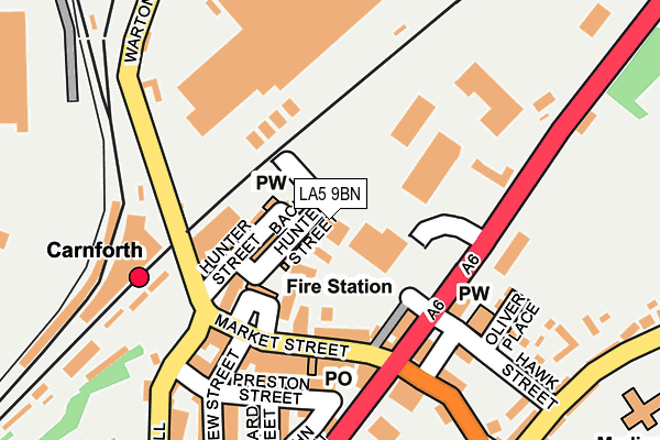 LA5 9BN map - OS OpenMap – Local (Ordnance Survey)