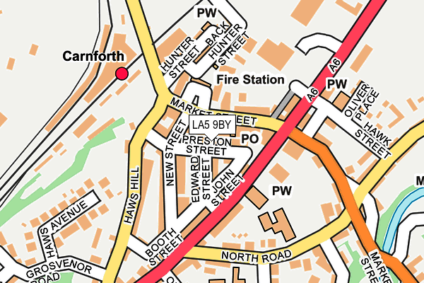 LA5 9BY map - OS OpenMap – Local (Ordnance Survey)