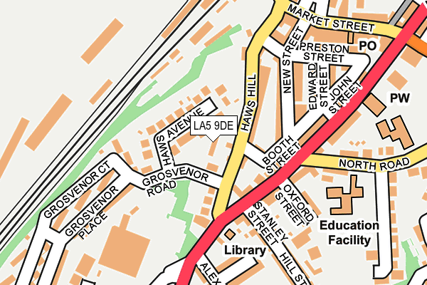 LA5 9DE map - OS OpenMap – Local (Ordnance Survey)