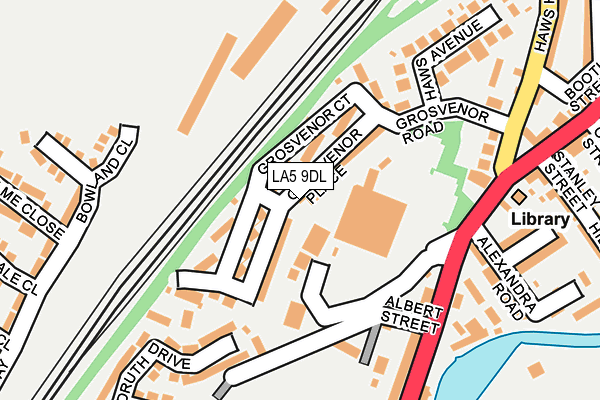 LA5 9DL map - OS OpenMap – Local (Ordnance Survey)