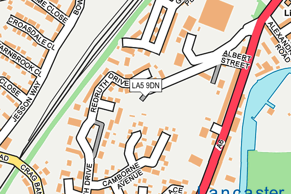 LA5 9DN map - OS OpenMap – Local (Ordnance Survey)