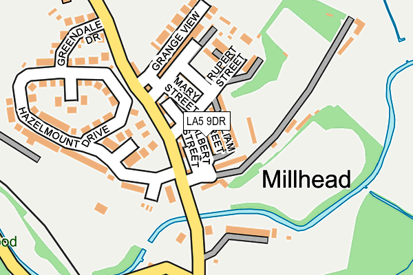 LA5 9DR map - OS OpenMap – Local (Ordnance Survey)