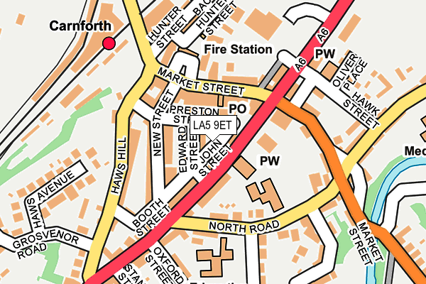LA5 9ET map - OS OpenMap – Local (Ordnance Survey)