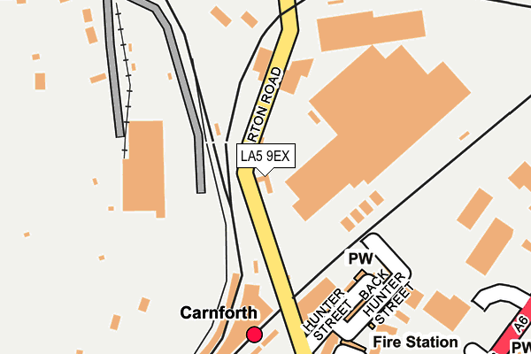 LA5 9EX map - OS OpenMap – Local (Ordnance Survey)