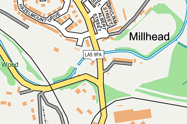 LA5 9FA map - OS OpenMap – Local (Ordnance Survey)