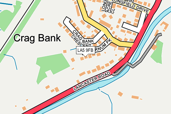 LA5 9FB map - OS OpenMap – Local (Ordnance Survey)