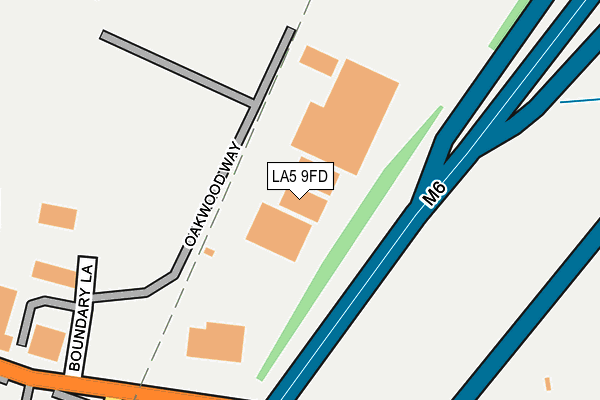LA5 9FD map - OS OpenMap – Local (Ordnance Survey)