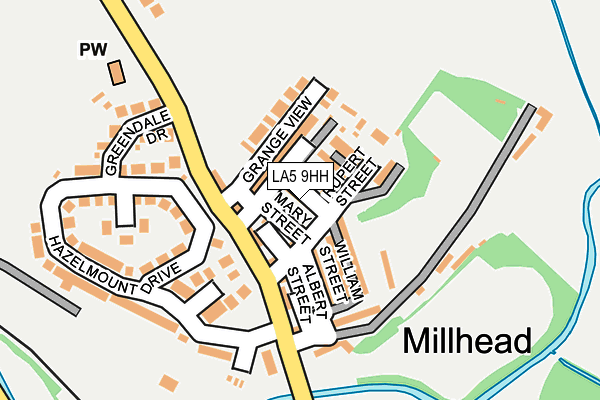 LA5 9HH map - OS OpenMap – Local (Ordnance Survey)