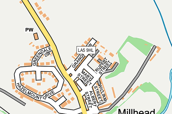 LA5 9HL map - OS OpenMap – Local (Ordnance Survey)