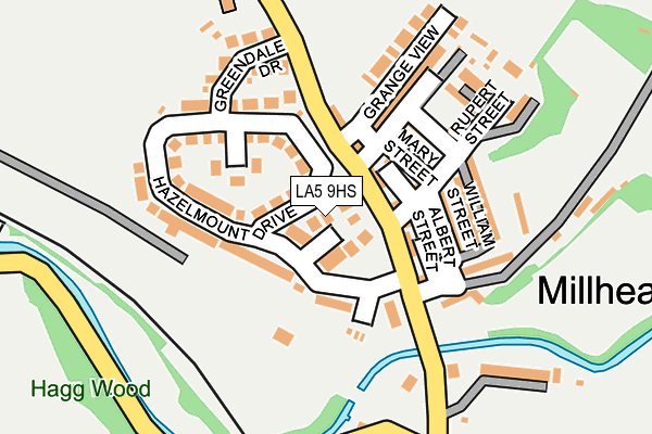 LA5 9HS map - OS OpenMap – Local (Ordnance Survey)