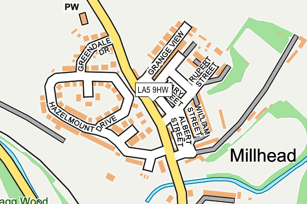 LA5 9HW map - OS OpenMap – Local (Ordnance Survey)