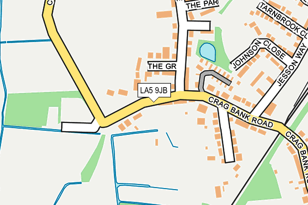 LA5 9JB map - OS OpenMap – Local (Ordnance Survey)