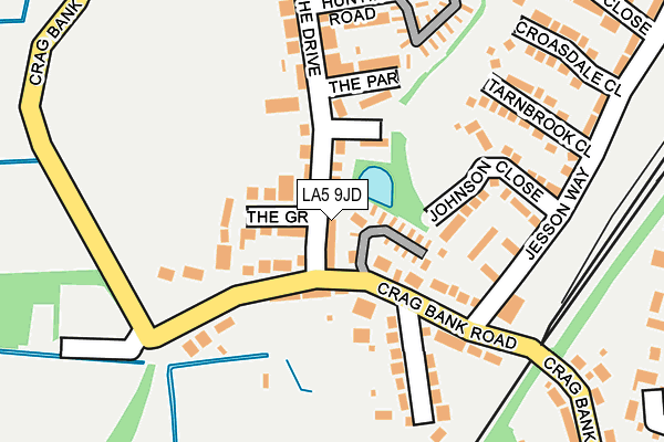 LA5 9JD map - OS OpenMap – Local (Ordnance Survey)