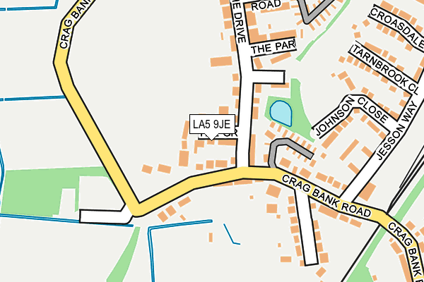 LA5 9JE map - OS OpenMap – Local (Ordnance Survey)