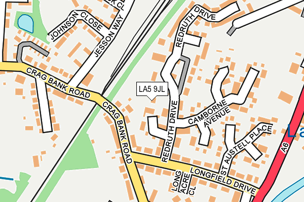 LA5 9JL map - OS OpenMap – Local (Ordnance Survey)