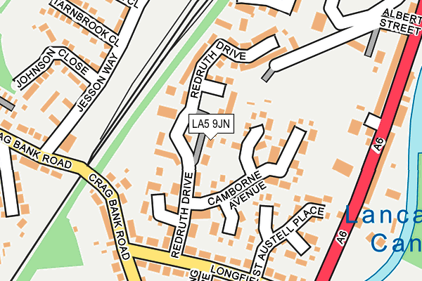 LA5 9JN map - OS OpenMap – Local (Ordnance Survey)