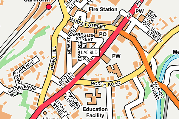 LA5 9LD map - OS OpenMap – Local (Ordnance Survey)