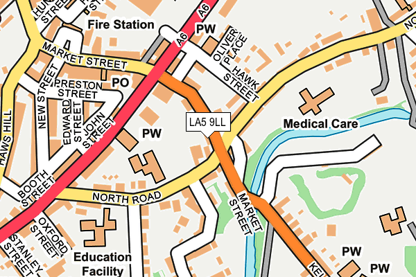 LA5 9LL map - OS OpenMap – Local (Ordnance Survey)