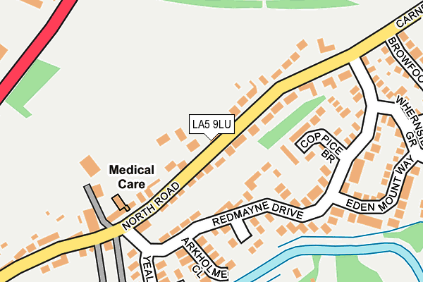 LA5 9LU map - OS OpenMap – Local (Ordnance Survey)