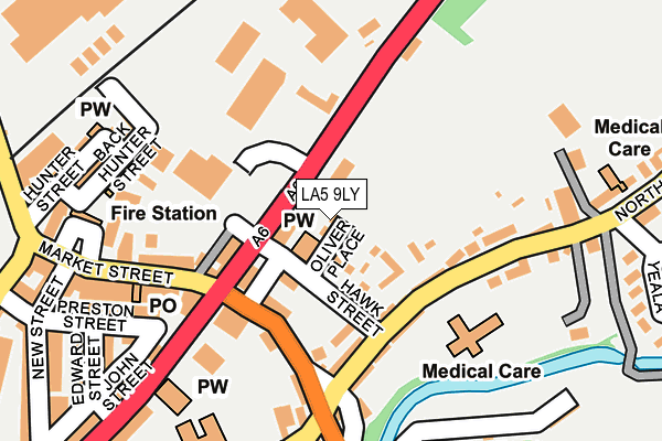 LA5 9LY map - OS OpenMap – Local (Ordnance Survey)