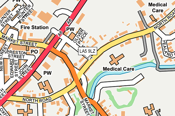 LA5 9LZ map - OS OpenMap – Local (Ordnance Survey)