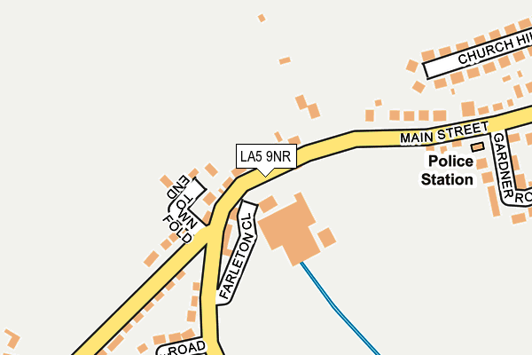 LA5 9NR map - OS OpenMap – Local (Ordnance Survey)