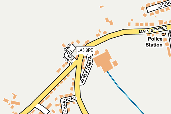 LA5 9PE map - OS OpenMap – Local (Ordnance Survey)