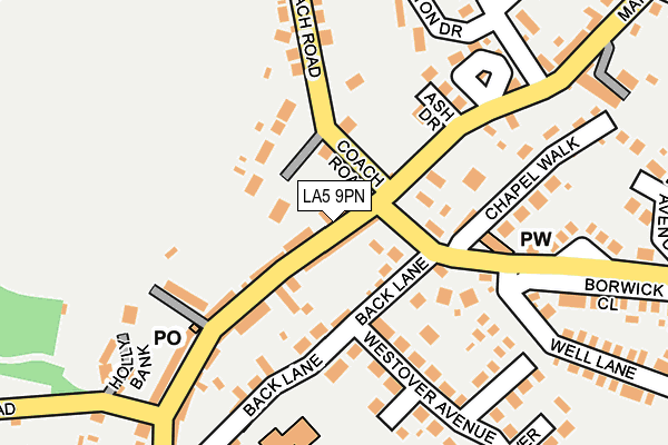 LA5 9PN map - OS OpenMap – Local (Ordnance Survey)