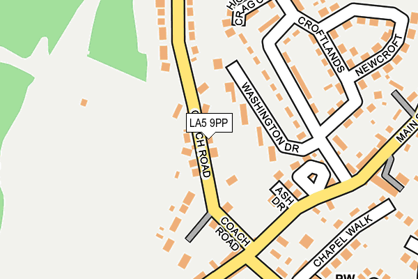 LA5 9PP map - OS OpenMap – Local (Ordnance Survey)