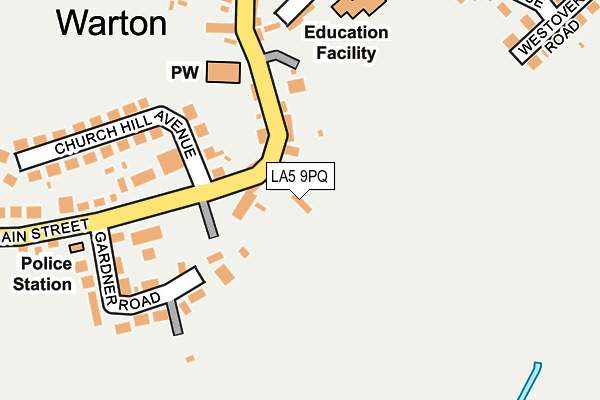 LA5 9PQ map - OS OpenMap – Local (Ordnance Survey)