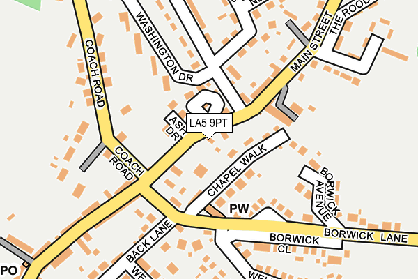 LA5 9PT map - OS OpenMap – Local (Ordnance Survey)