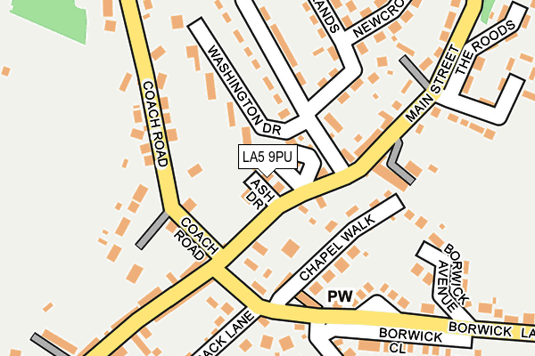 LA5 9PU map - OS OpenMap – Local (Ordnance Survey)