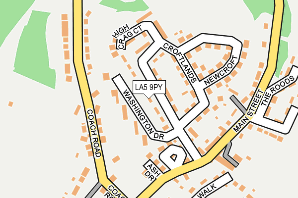 LA5 9PY map - OS OpenMap – Local (Ordnance Survey)