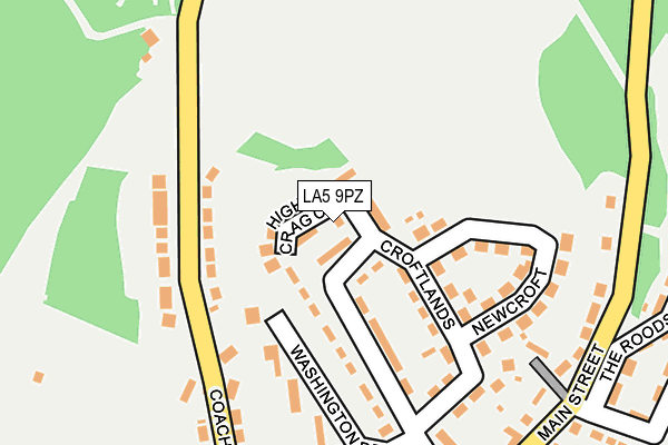 LA5 9PZ map - OS OpenMap – Local (Ordnance Survey)