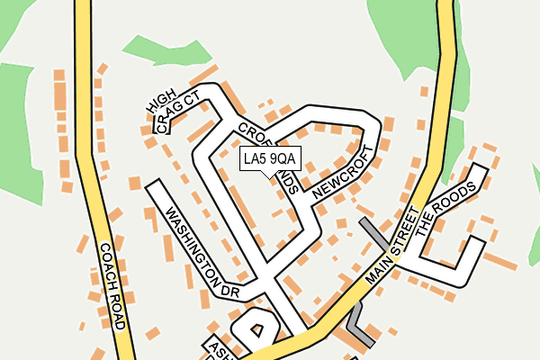 LA5 9QA map - OS OpenMap – Local (Ordnance Survey)