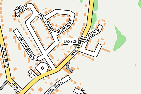 LA5 9QF map - OS OpenMap – Local (Ordnance Survey)