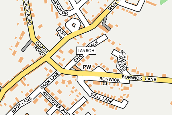 LA5 9QH map - OS OpenMap – Local (Ordnance Survey)