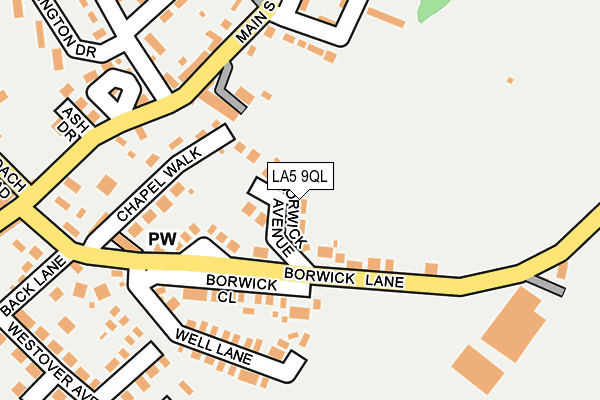 LA5 9QL map - OS OpenMap – Local (Ordnance Survey)