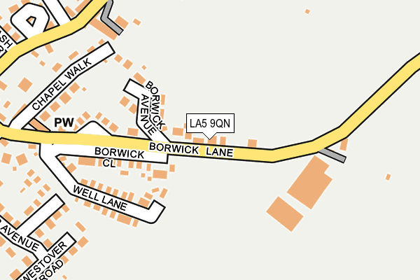 LA5 9QN map - OS OpenMap – Local (Ordnance Survey)