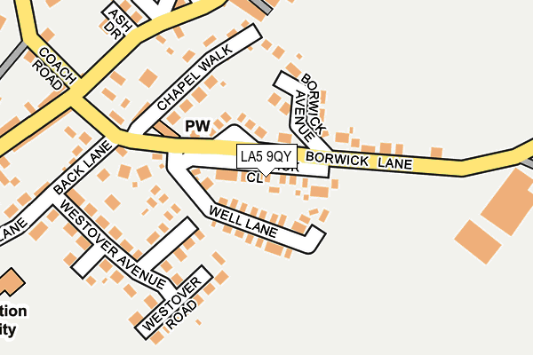 LA5 9QY map - OS OpenMap – Local (Ordnance Survey)