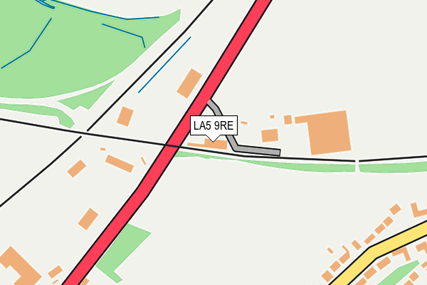 LA5 9RE map - OS OpenMap – Local (Ordnance Survey)